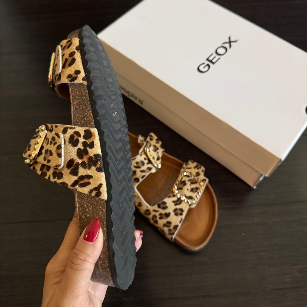 GEOX Leopard Print Slides - Picture 4 of 8